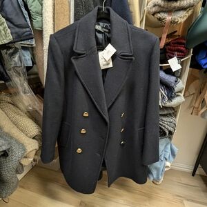 Nwt Zara deep Navy coat